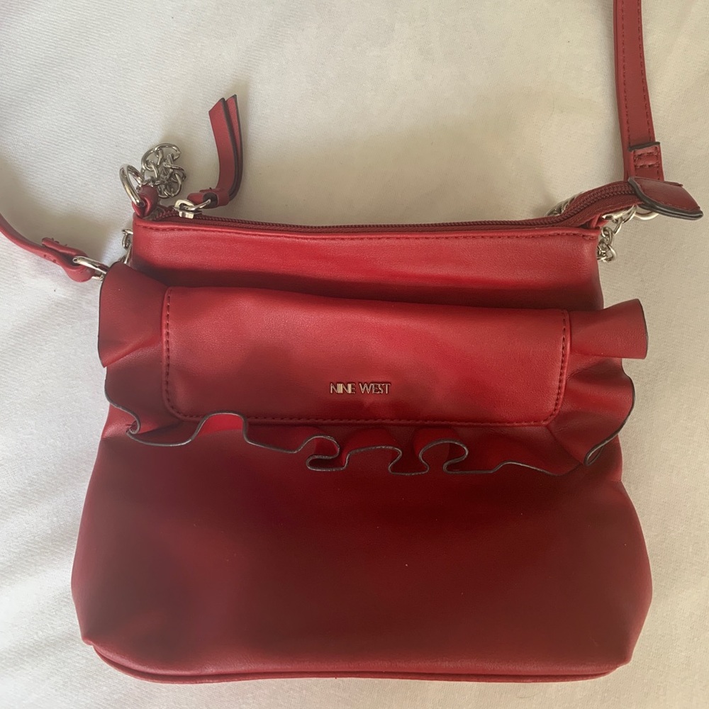 Red crossbody bag